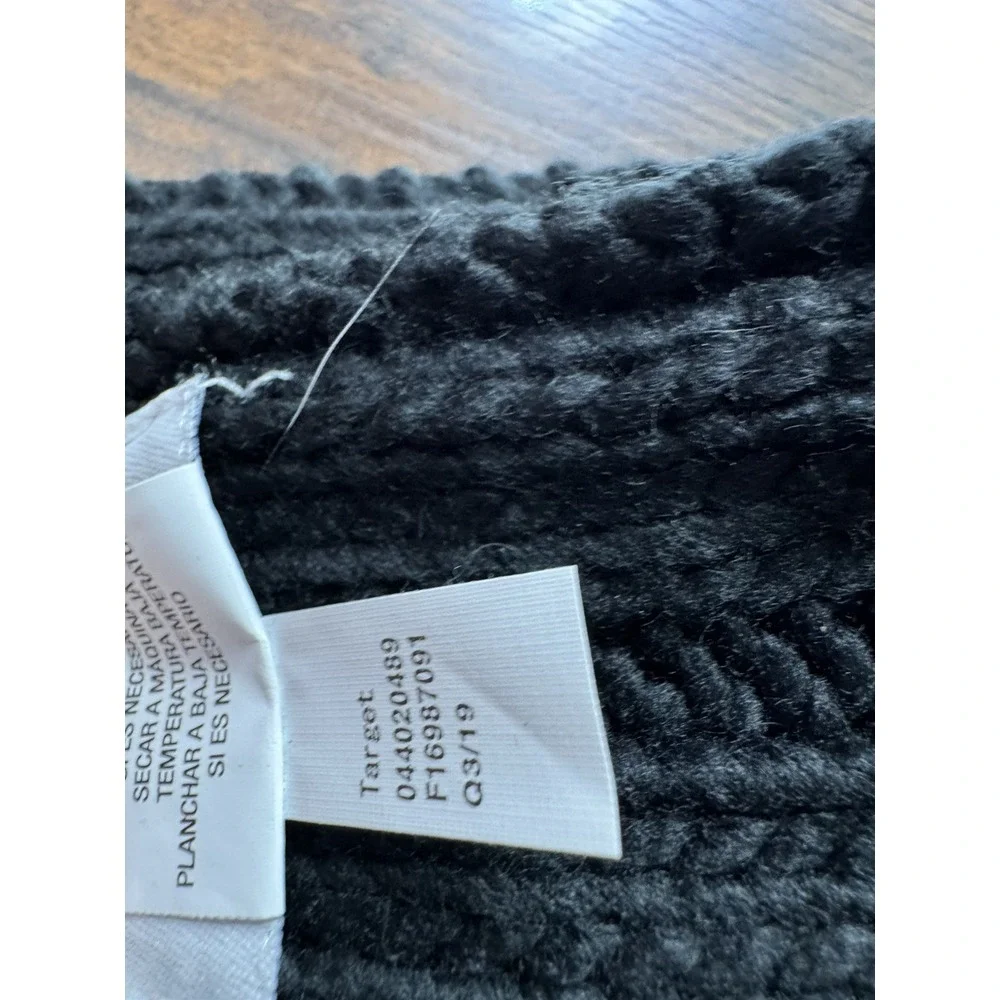 Goodfellow & Co Men's Rib Scarf‎ Black Knit